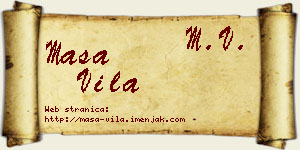 Maša Vila vizit kartica